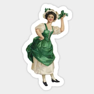 Victorian girl Sticker
